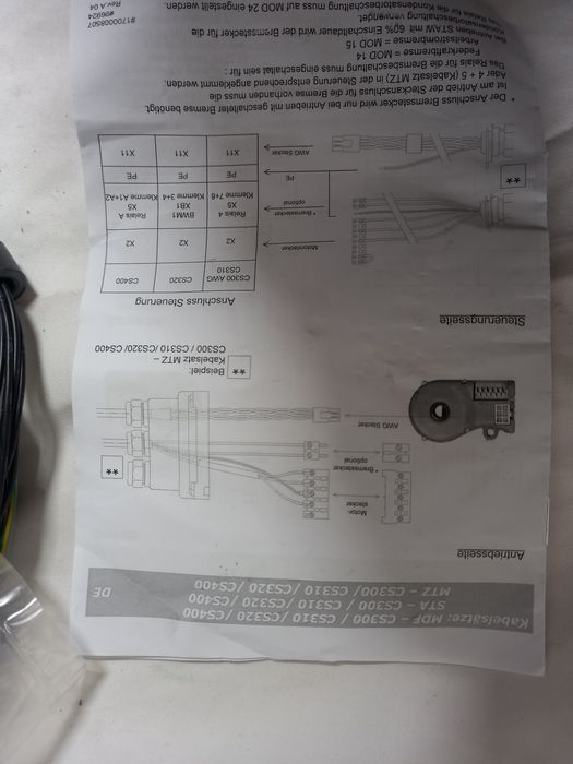 Mfz,marantec,proline,nassau,krispol,nice przewody silnik-centrala nowe