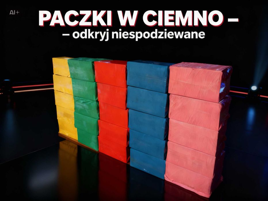 Paczka w ciemno okazja prezent niespodzianka  kolorowe Box
