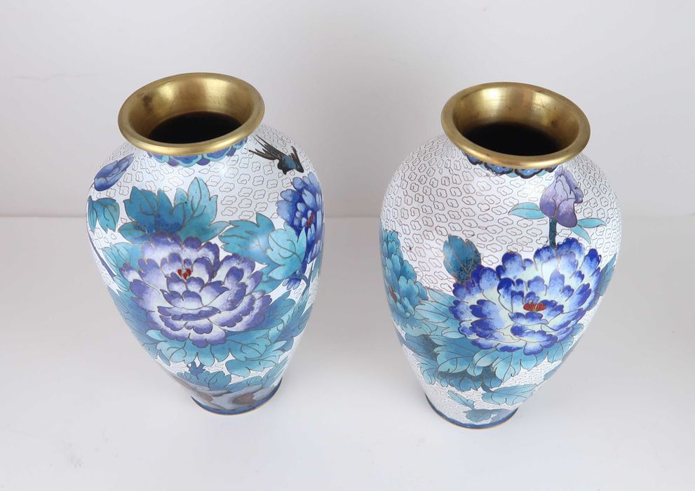 2 Jarras Cloisonné com 22 cm altura