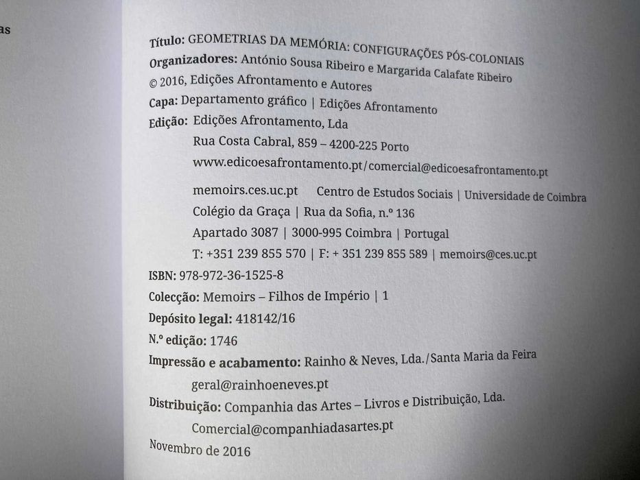 Geometrias da Memória: Configurações Pós-coloniais