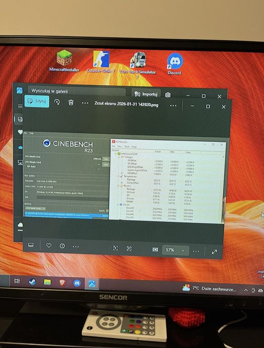 Komputer stacjonarny i5-4590 / 8GB RAM / RX 580 4GB / SSD 223GB / Win 10 Pro