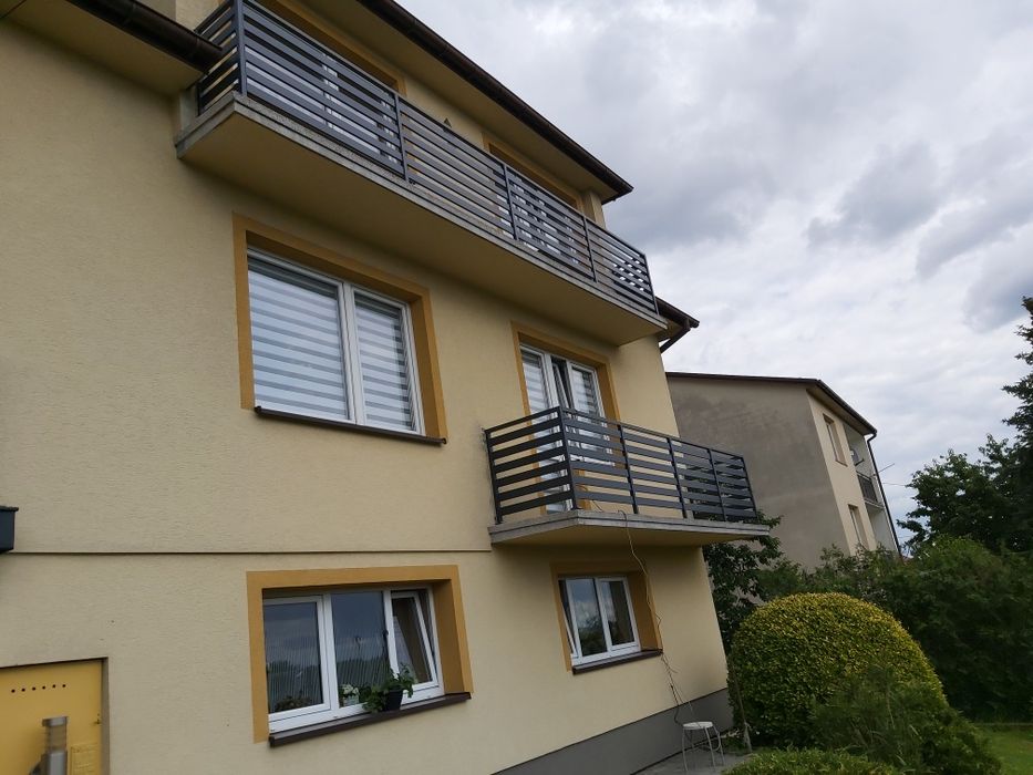 Balustrada panelowa profil 80x20 ocynk malowany proszkowo