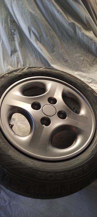 Jantes 13 pintadas de novo em cinza rato  tuingo pneus novos
