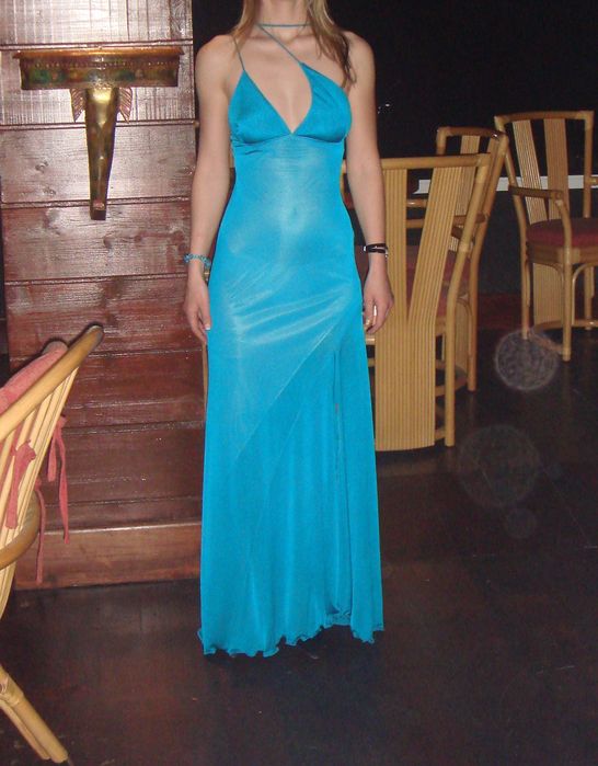 Vestido azul vibrante - Fátima Lopes - S