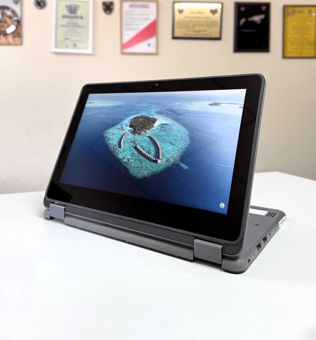 Сенсорний ноутбук Dell Latitude 3120·N6000·4GB·SSD120·Windows 11·IPS·2022·для навчання·роботи·Гарантія·ОПТ Роздріб·