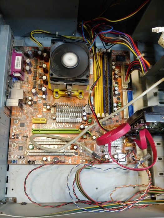 Двухядерный комп с монитором рабочий