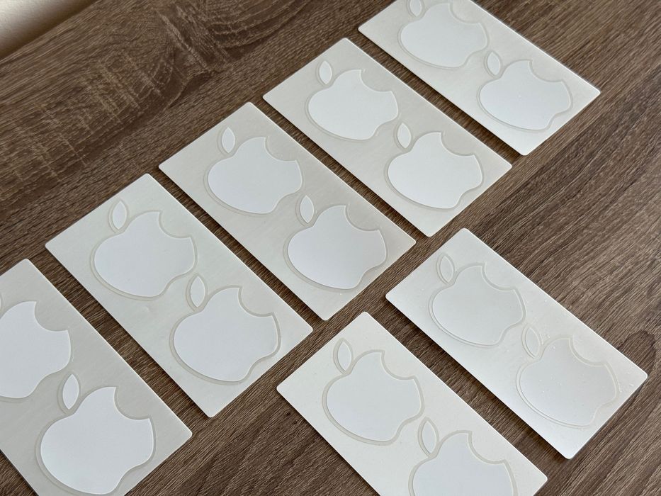 Zestaw oryginalnych naklejek Apple iPhone, iPad, MacBook