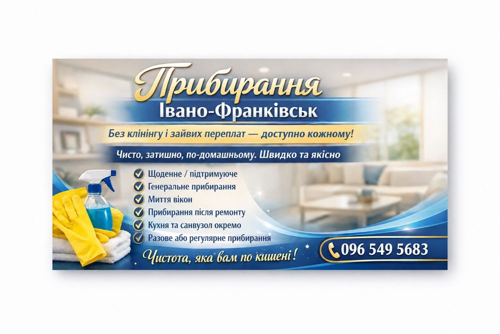 Прибирання без клінінгу і зайвих переплат