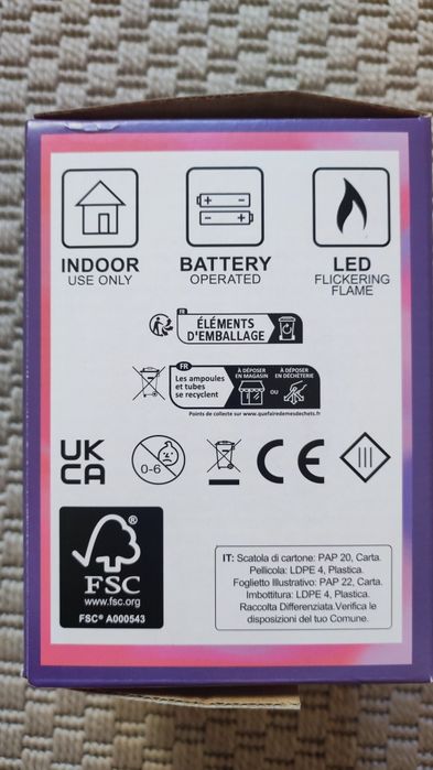 Vela em luz Led (Noval