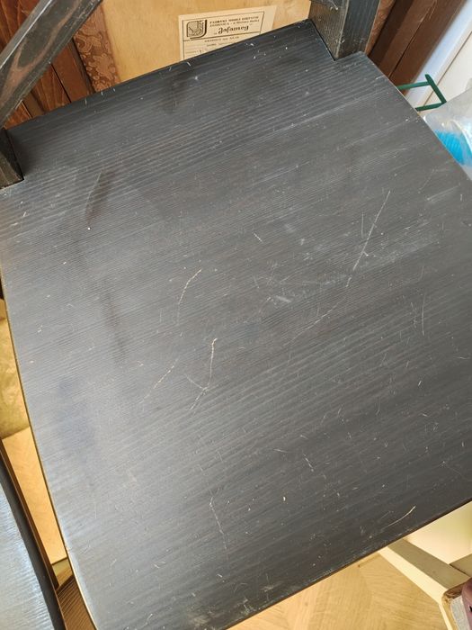 Stołek barowy, wysokie krzesło Ikea rosentorp czarny