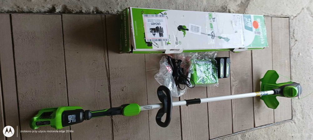 Sprzedam podkaszarkę G24X2LT Greenworks 48v,2x Aku,ładowarka