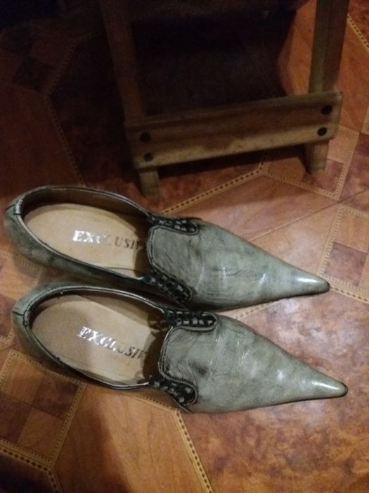 Туфли женские сапожки кожа