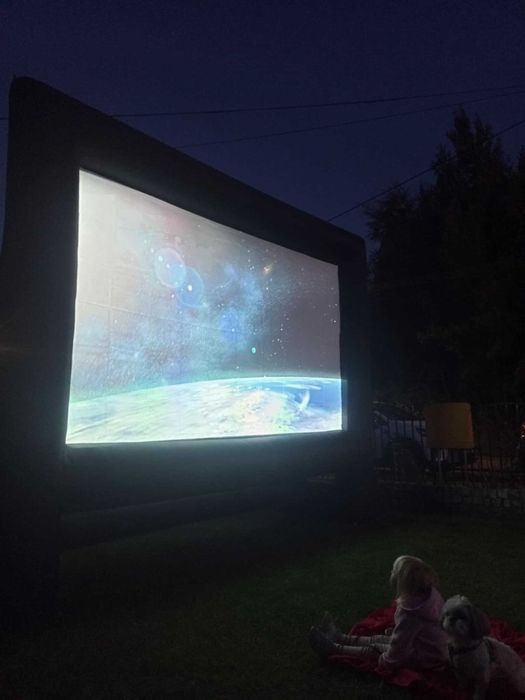 Kino plenerowe 150cali - projektor i ekran na twoja imprezę