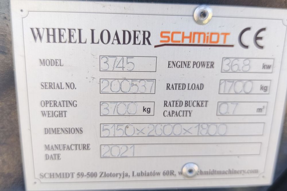 Ahlmann 800 Schmidt 3745 Liebherr ładowarka przegubowa L  507