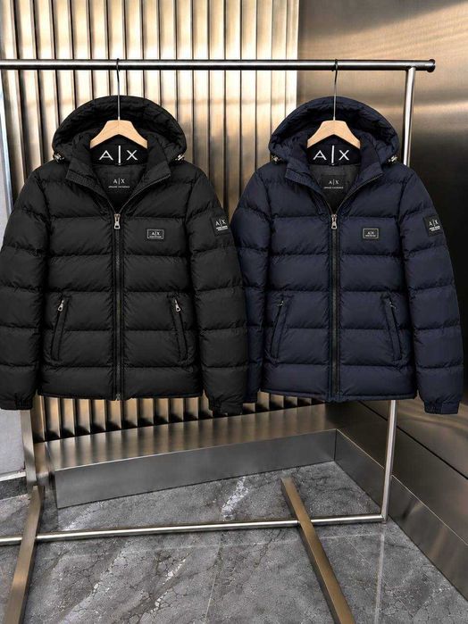 Зимова куртка ARMANI AX — чоловіча утеплена куртка з наповнювачем біо-пух, Туреччина, розміри S–XXL