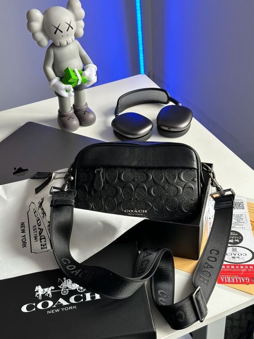 Сумка мужская Coach Academy Crossbody Коуч премиум
