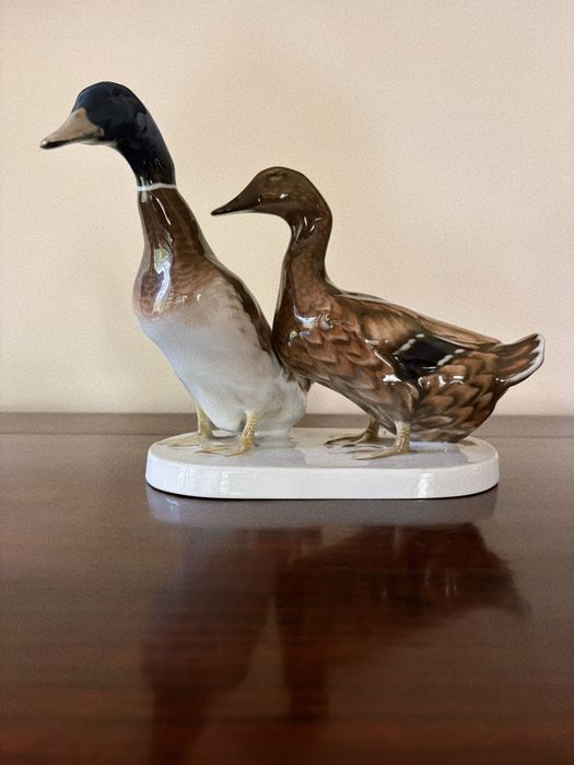 Peça “Par de Patos" em Porcelana Rosenthal