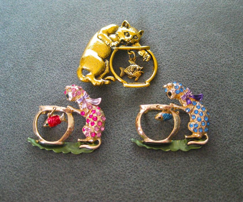 Alfinete / Broche / Pregadeira Gato Egipcio NOVO