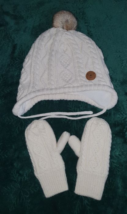 Czapka+rękawiczki H&M rozmiar 98/104