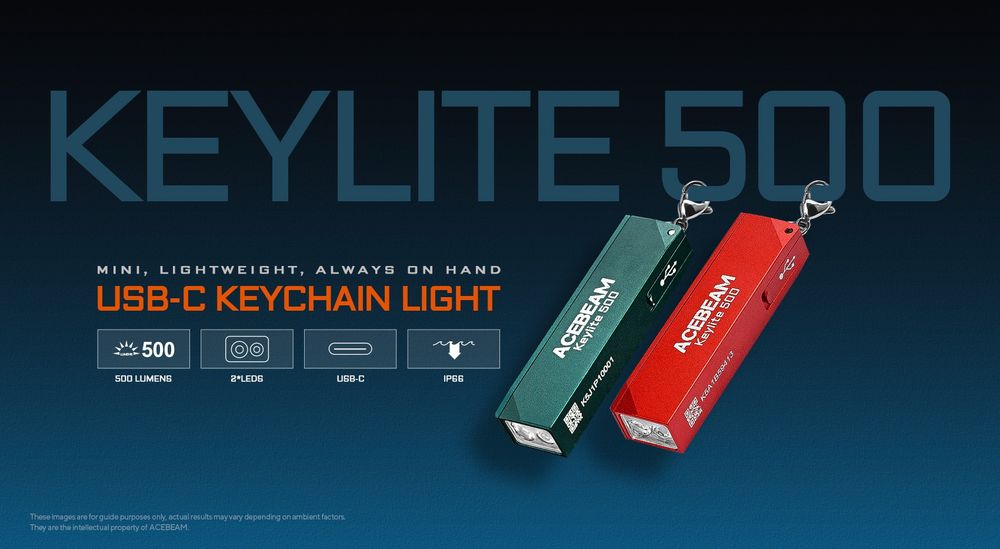 Acebeam keylite 500 наключний ліхтарик 500lu