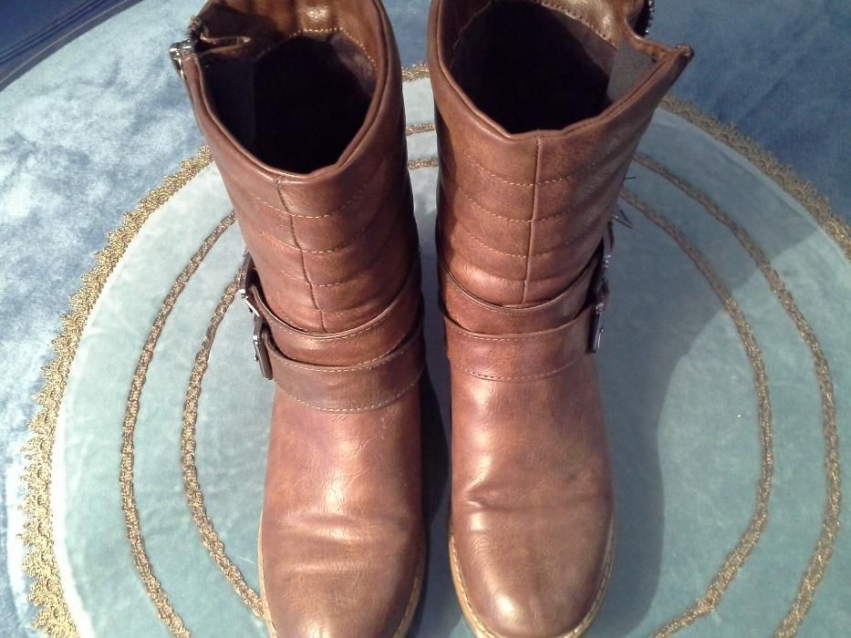 Botas de Criança / menina Couro Tamanho 37