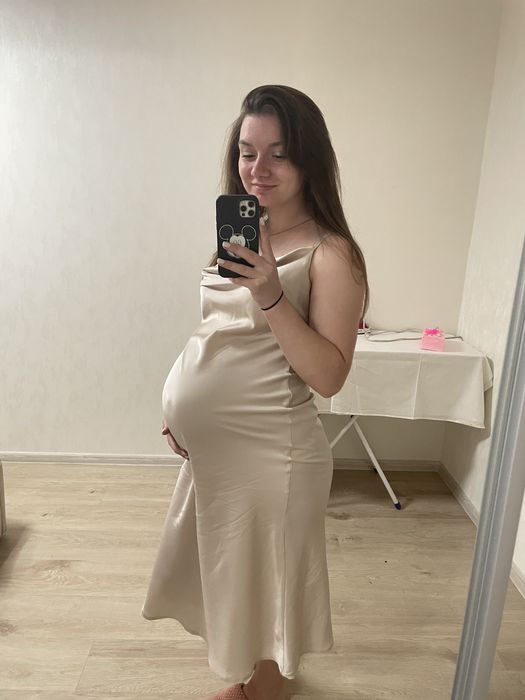 Атласна сукня + рубашка