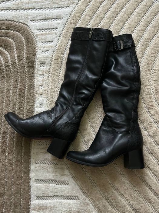 Зимові вживані чоботи,шкіряні