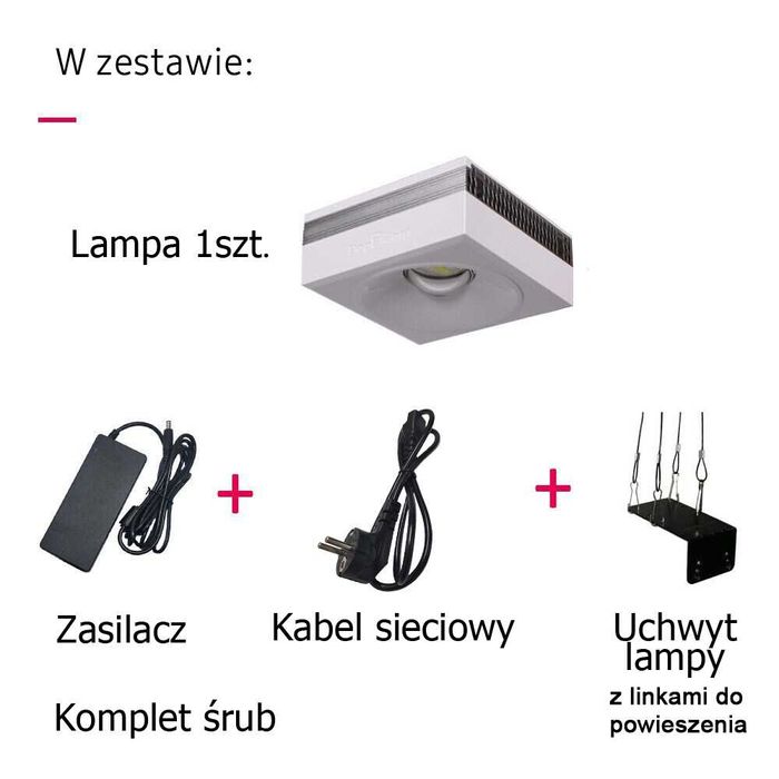 Popbloom RL90 Biała 90W lampa akwarium morskie +GRATIS