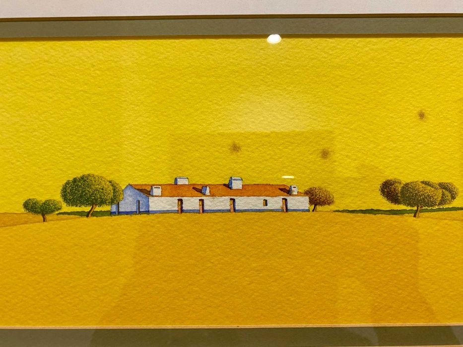 Aguarela original de António Eiras