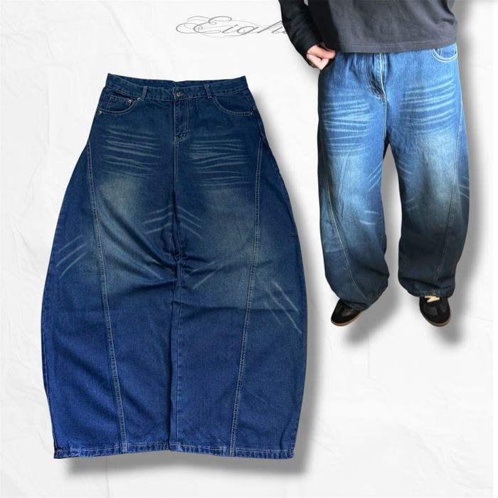 Opium baggy jeans широкі джинси blue washed racer jaded london беггі широкие джинсы бегги  sk8 y2k archive vintage архив wide leg