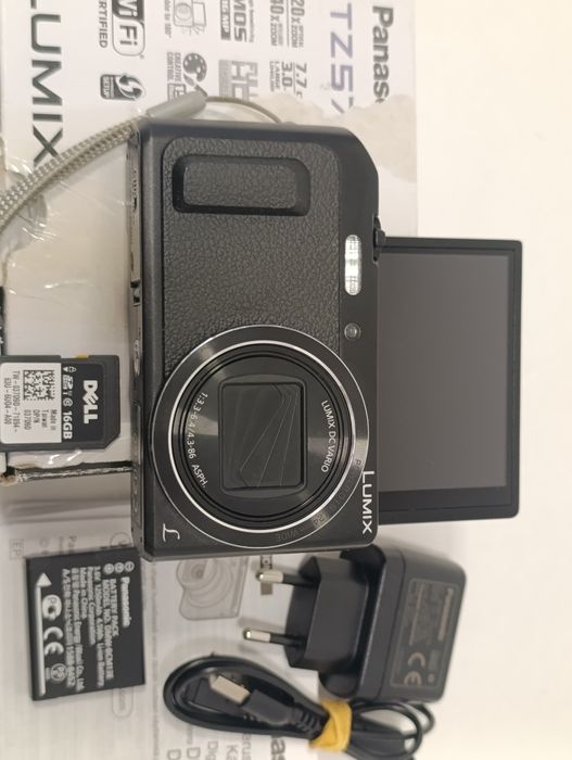 Aparat Panasonic LUMIX DMC-TZ57 WiFi 16mp x20 obrotowy fHD LEICA BDB+