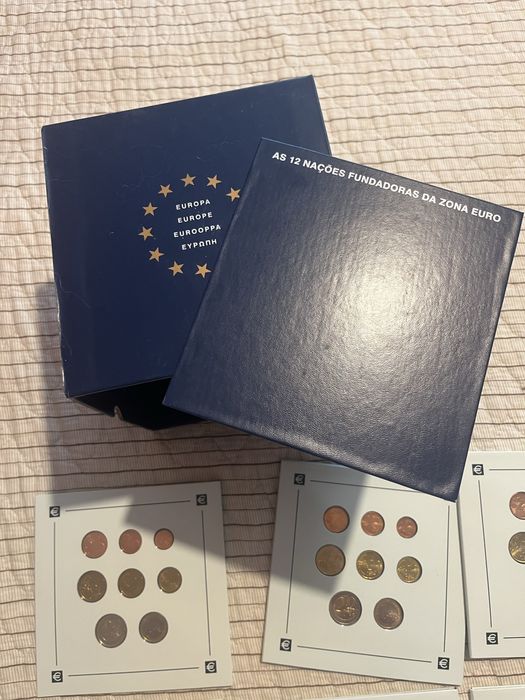Coleção Completa – As 12 Nações Fundadoras da Zona Euro | 96 Moedas | Philae