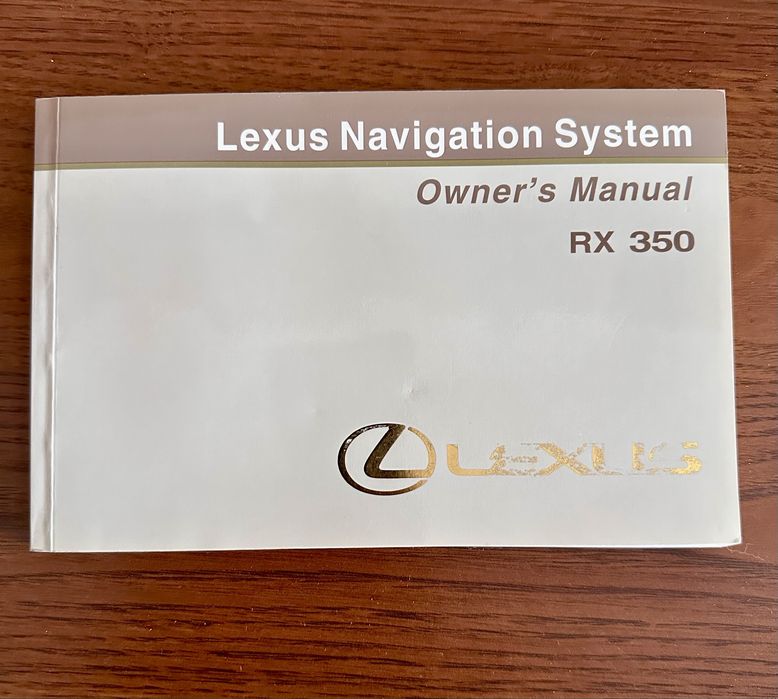 Лексус рх 350 мануал книга +доп книги