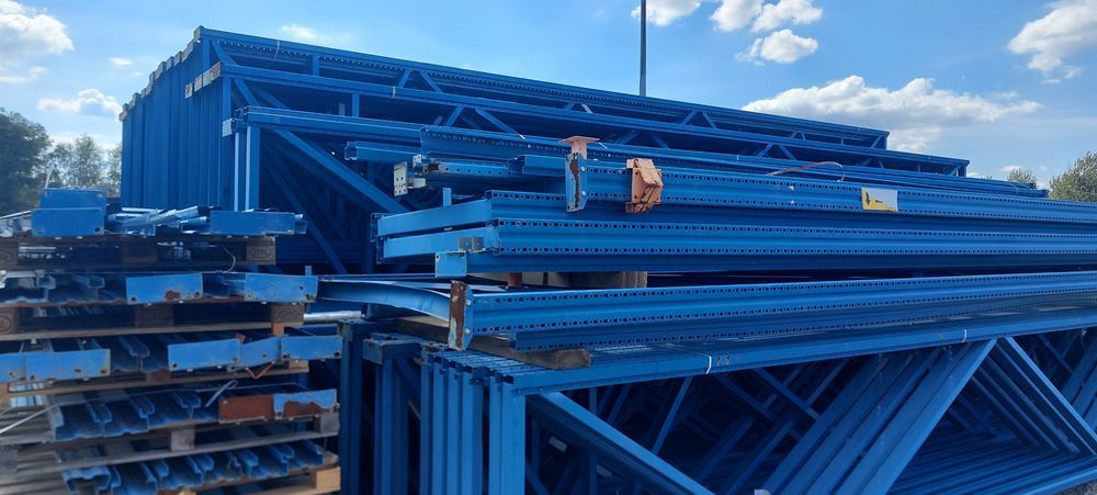 UŻYWANE RAMY REGAŁOWE paletowe NEDCON – 910x120x14 cm niebieski