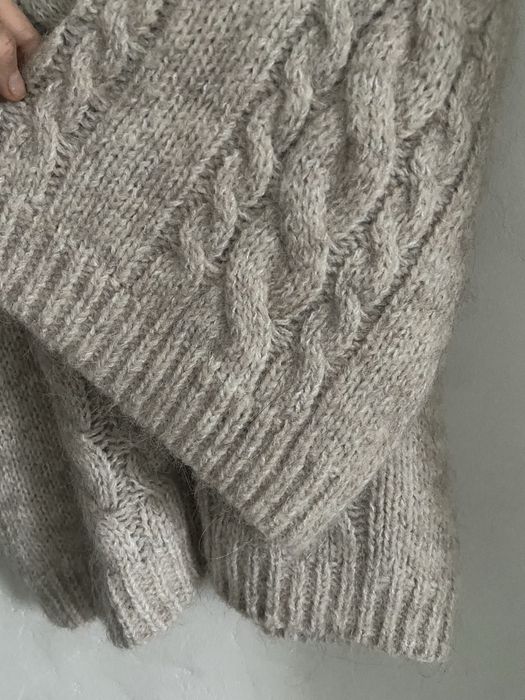 Светр з косами оверсайз h&m alpaca blend