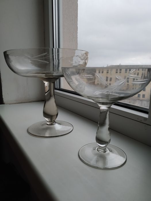 Стекло, блюдо, фруктовница, конфетница