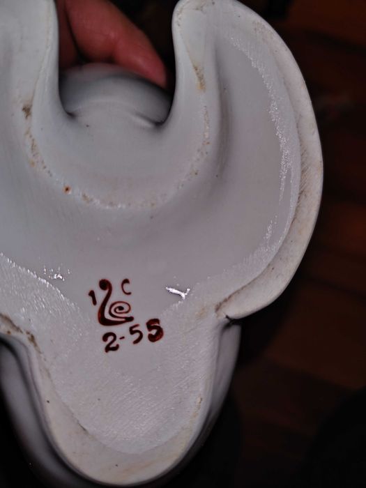 Komplet karafka ryba plus 6 kieliszków ceramika