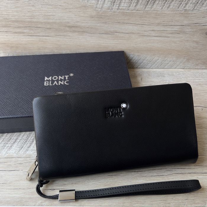 Мужской кожаный кошелек клатч Mont Blanc