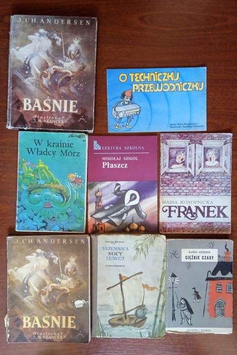 Książki historyczne, opowiadania,lektury,bajki