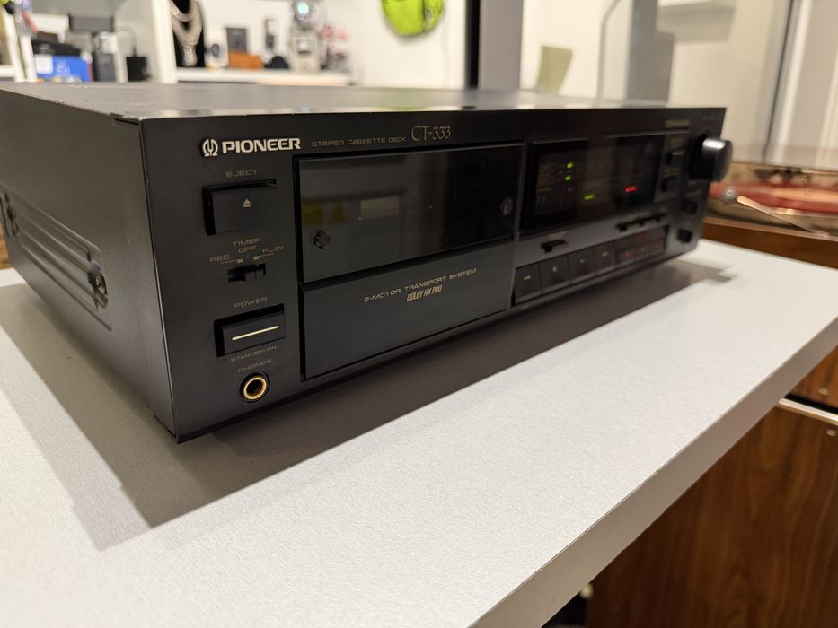Magnetofon kasetowy deck Pioneer CT-333 po przeglądzie super stan