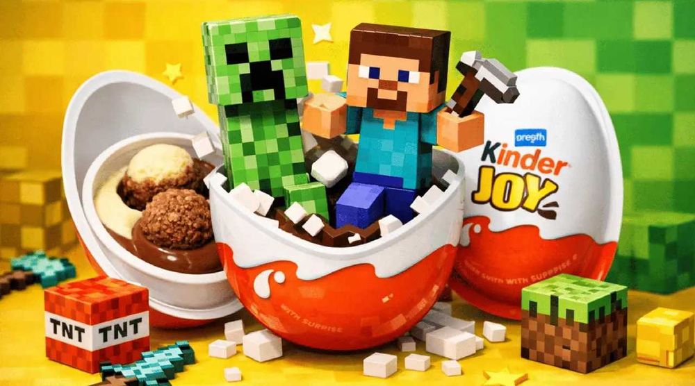 Шоколадне яйце Kinder Joy Minecraft 20г