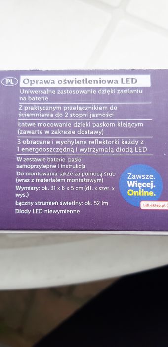 Lampka podszafkowa LED