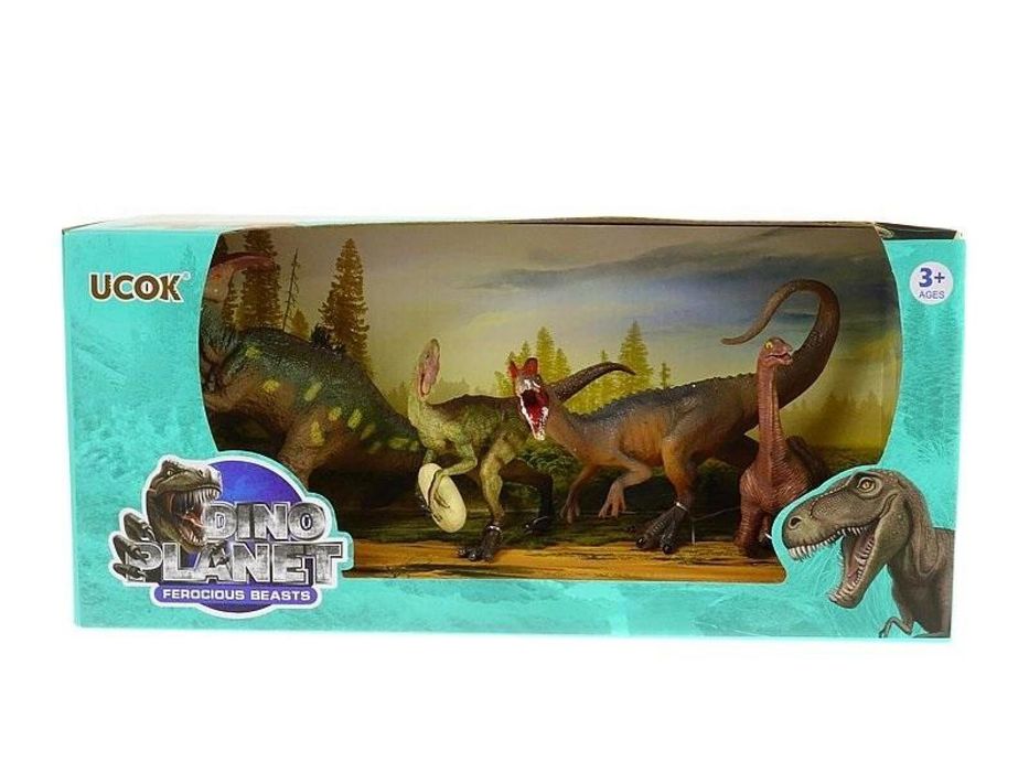 Dinozaury 4szt pudełko,144x323 mm