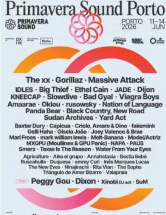 1 bilhete Primavera sound porto 13 de junho