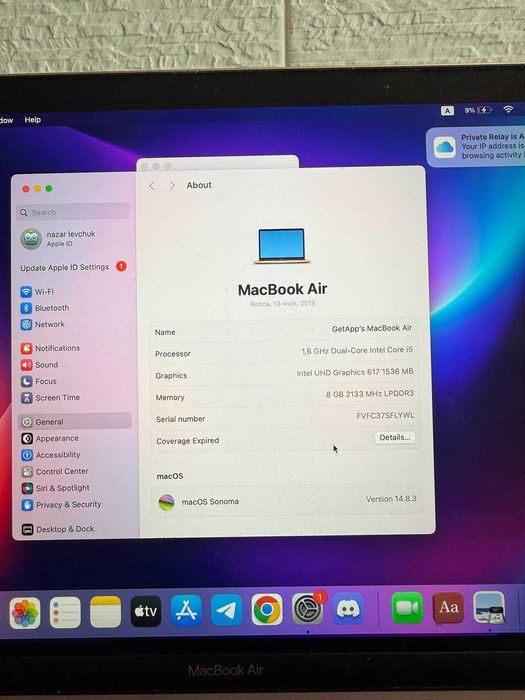 БУ Macbook Air 2019