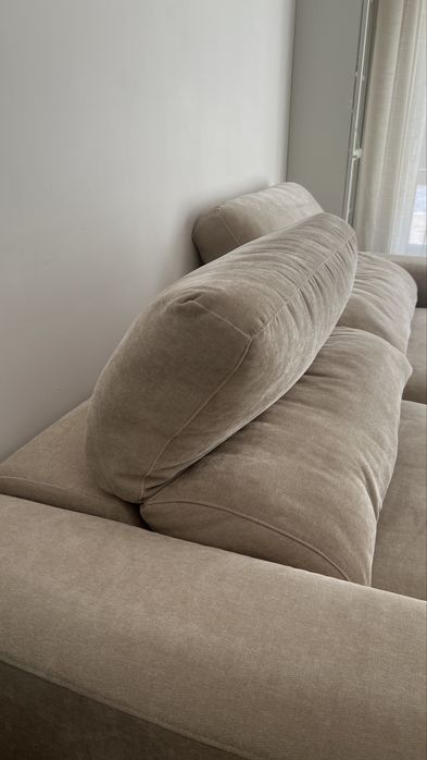 Sofá 3 lugares Bege
