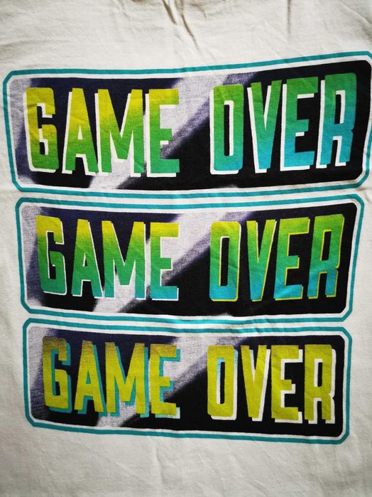 Biały T-shirt chłopięcy, F&F, 6-7 lat, 122 cm,