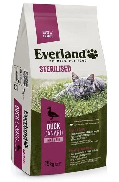 сухой корм Everland Sterilised Duck 15кг
