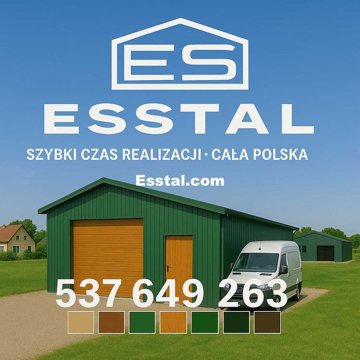 Garaż Blaszany - Hala Magazynowa | MAGAZYN | Wiaty , Hale | - ESSTAL