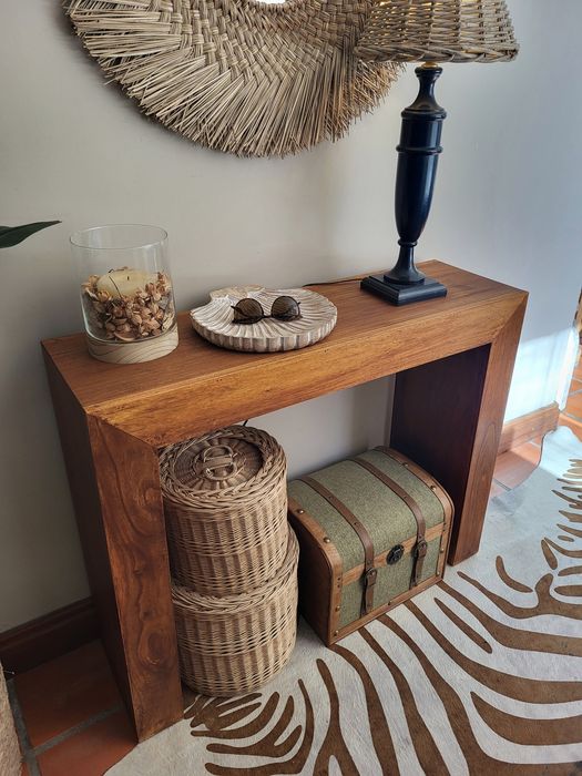 consola, mesa,  secretaria, aparador, apoio, acacia,  rustico